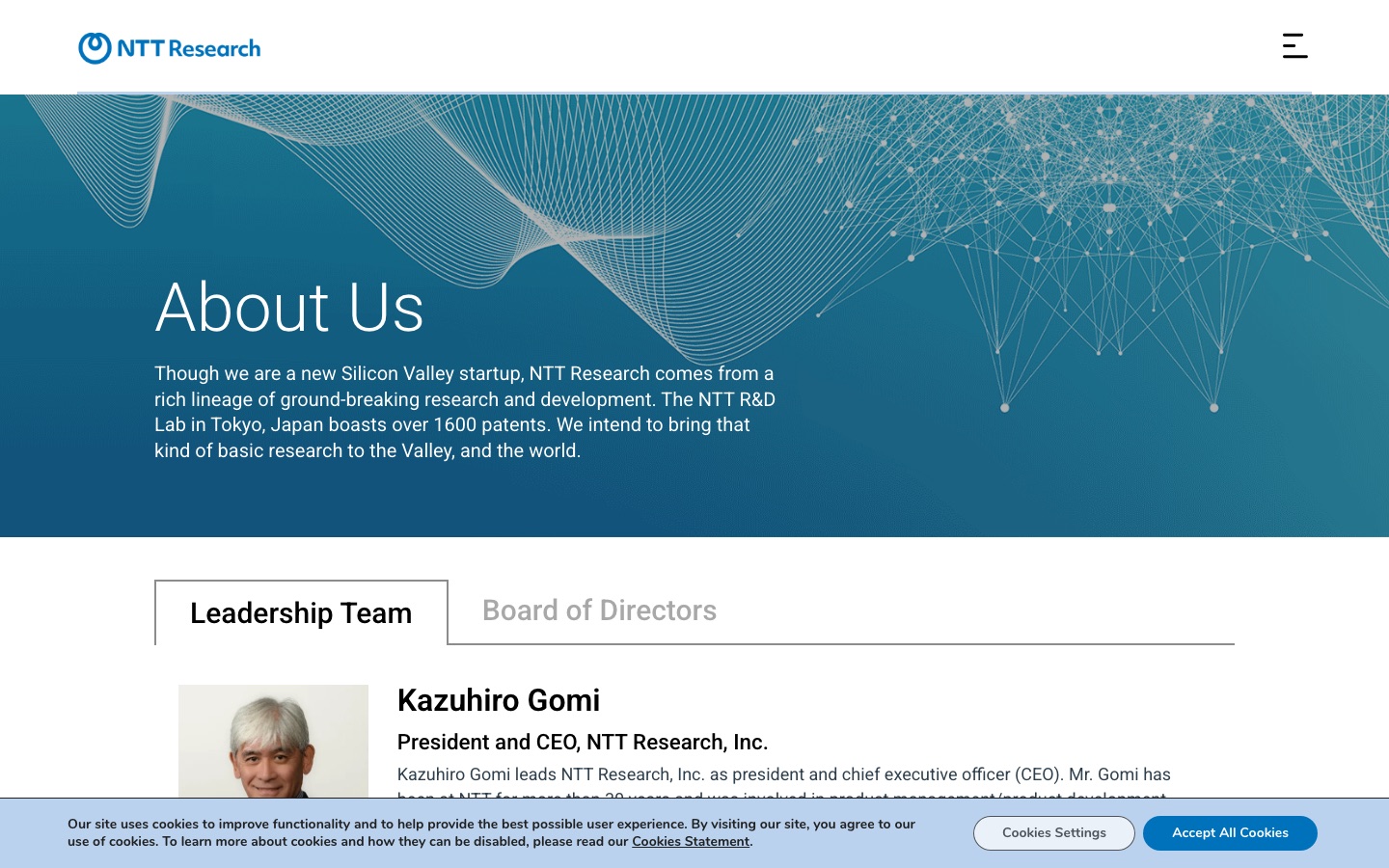 NTT Research project screenshot