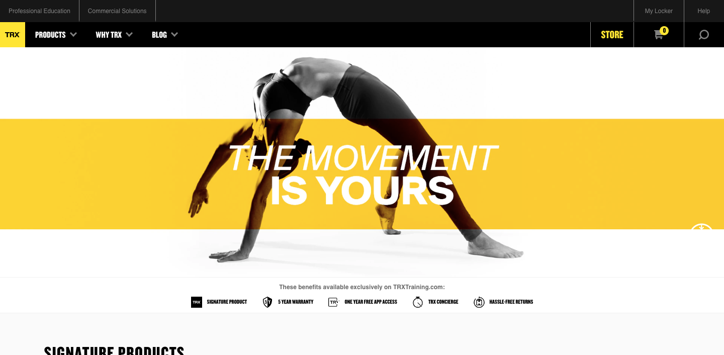 TRX Training — Ruby on Rails browser CMS case study