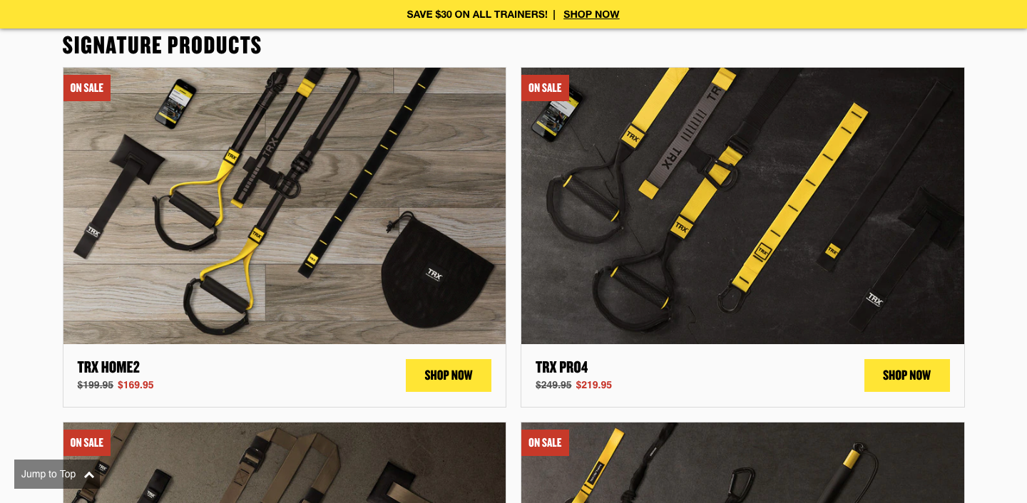 TRX Training project screenshot
